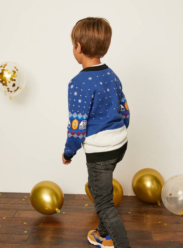 Buy Christmas Kids Star Wars Blue Jumper 4 years | Jumpers and